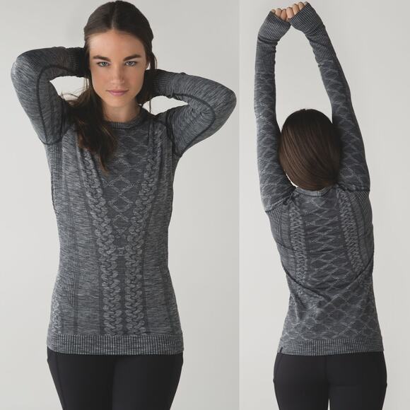 LULULEMON Rest Less Pullover Size 6 Heathered Black - Picture 1 of 9